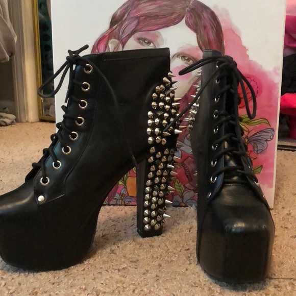 jeffrey campbell high heel boots